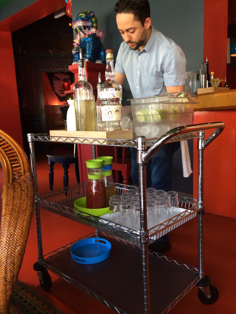 TheBarIndustry's tweet photo. Great times this weekend in the Tone. #barcart #TexasTapsatLaVillita #SATX https://t.co/yMRnqt4mYR
