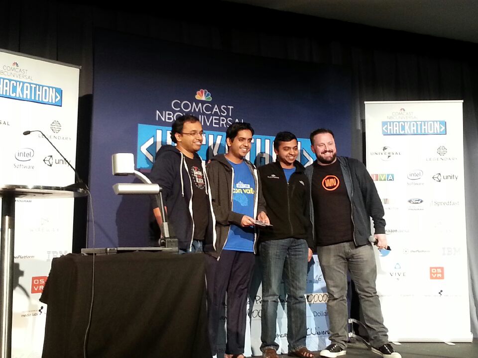 BMAEvents's tweet photo. Winners of @watchwith challenge! #nbcuinnovation https://t.co/CNVVkNV4kE