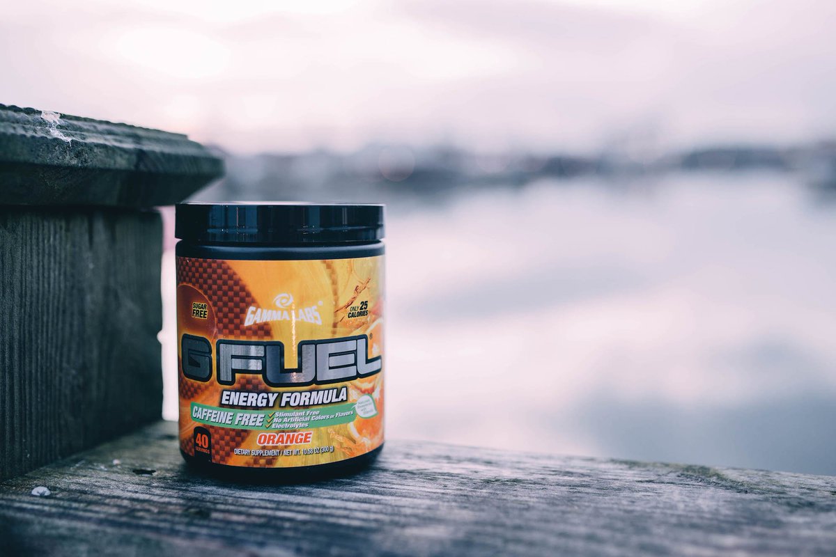 Caffeine-FREE &amp; Packed with Electrolytes. #GFUELOrange 

GFUEL.com