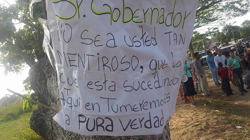 CorreodelCaroni's tweet photo. Manifestantes de #Tumeremo responden a gobernador @RangelGomez “No sea usted tan mentiroso” https://t.co/0udHSj35Ud https://t.co/BBT03Zwdcf