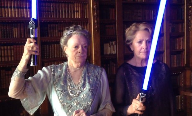 theLadyGrantham's tweet photo. Isobel and I at Lord Merton's. #DowntonPBS https://t.co/MgDxXxXbkf