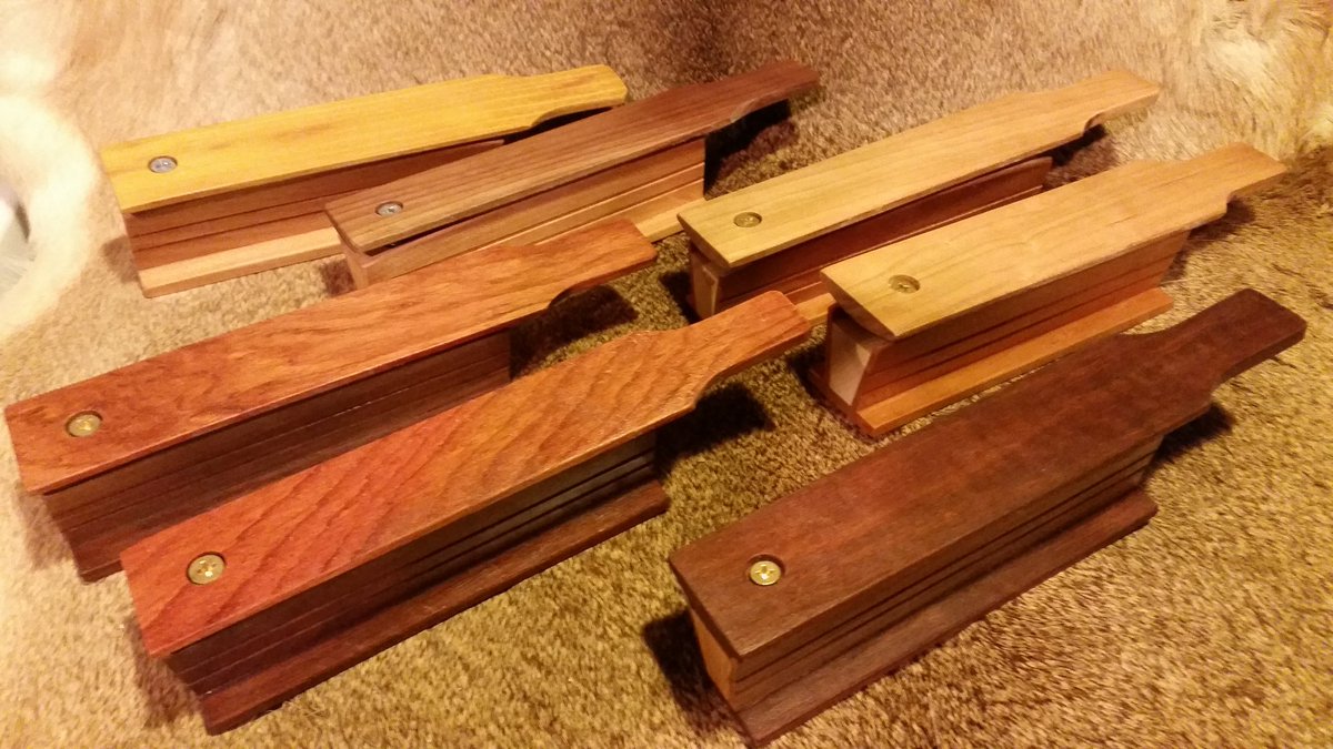 Jbuchin3's tweet photo. 7 done, 2 are sold.

#BeTheFlock #crookedtaloncalls #boxcalls #wildturkey https://t.co/QF9bWeqyFy