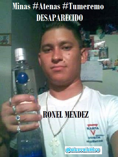 alexvzlalibre's tweet photo. Hago responsable al asesino → @rangelgomez 
De la desaparición fisica del minero Ronel Mendez  #Atenas #Tumeremo https://t.co/wUp5O9Z4Vj