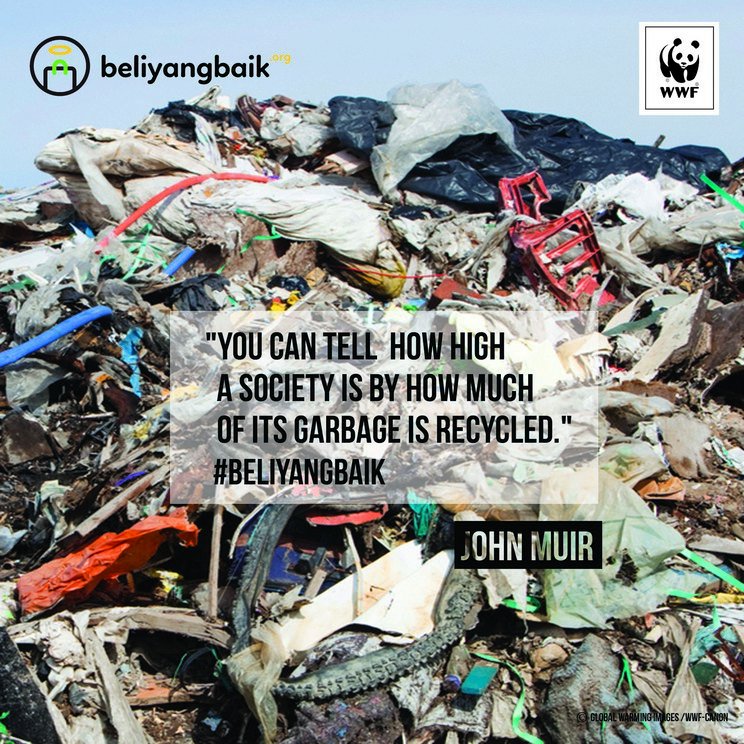 Gunakan tas kain saat berbelanja untuk mengurangi sampah plastik yg dapat merusak lingkungan #BeliYangBaik