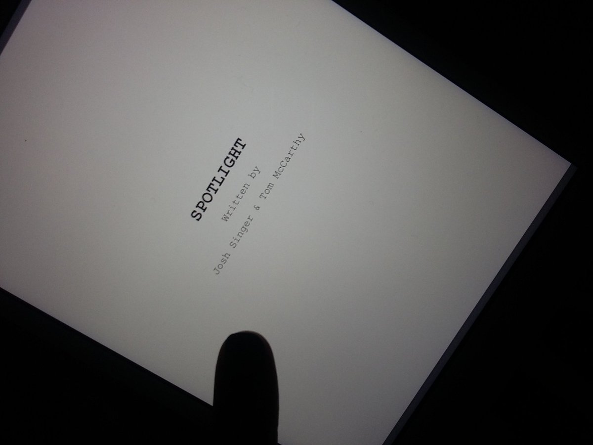 MariianCz's tweet photo. Learning from the best. @SpotlightMovie #screenwriting #writing #wordswithpurpose https://t.co/44qlufCfX8