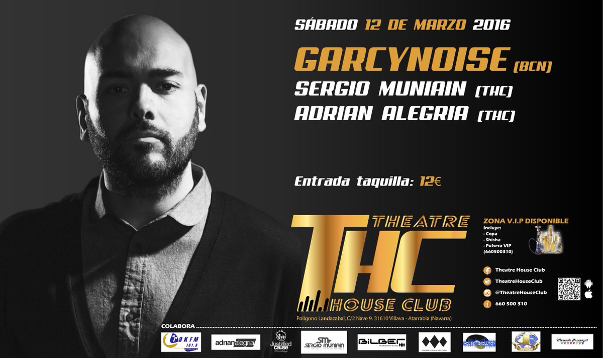 infoTHC's tweet image. ¿Quieres venir GRATIS este sábado a ver a @garcynoise ?
Haz RT a este twet, y gana 1 reservado VIP para 4 personas!
