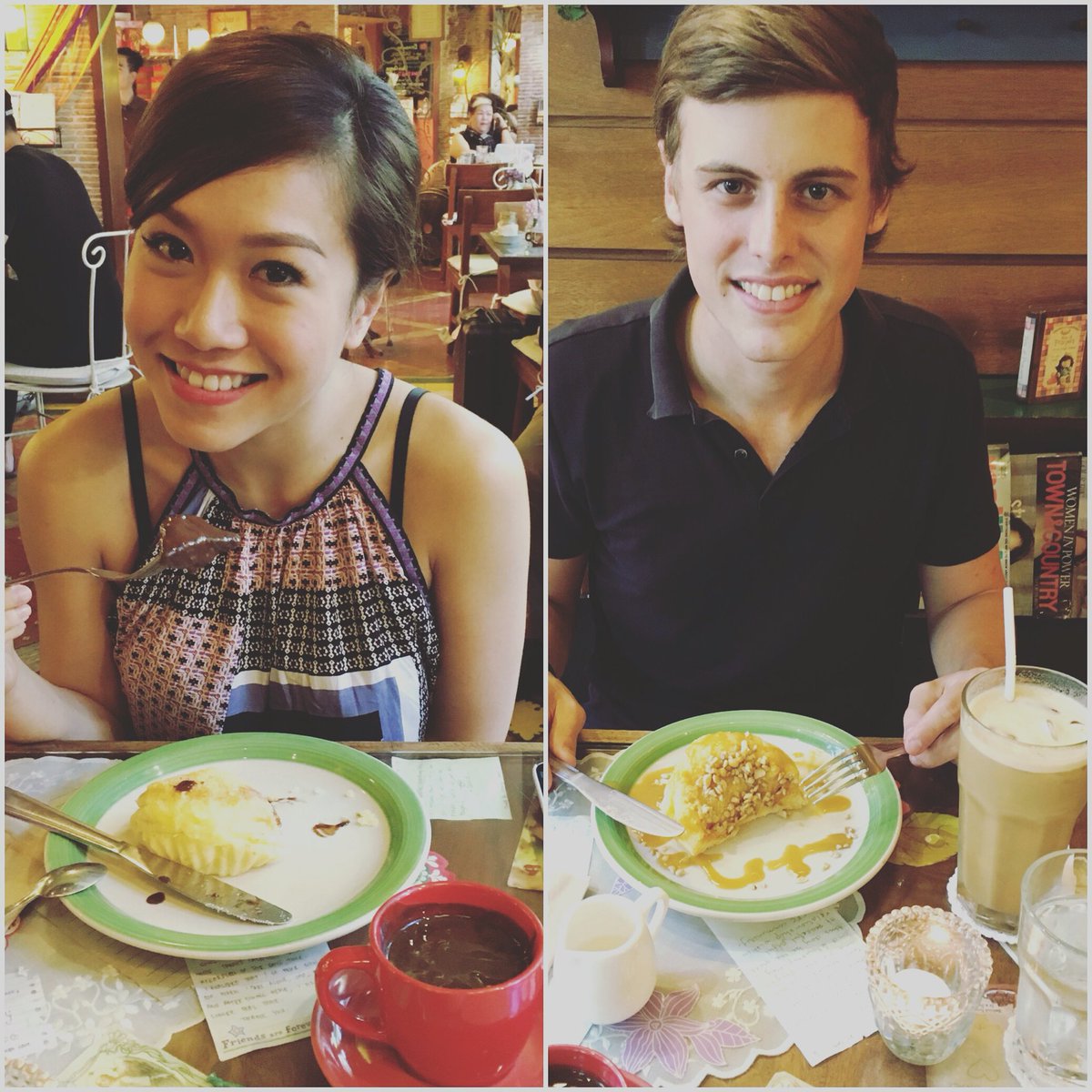 BillyBourchier's tweet photo. Enjoying some Philippino Grilled Ensaymada's with @gorachelleann after a long week at @LesMisManila @LesMisPhFans https://t.co/oQRK2V7j0b