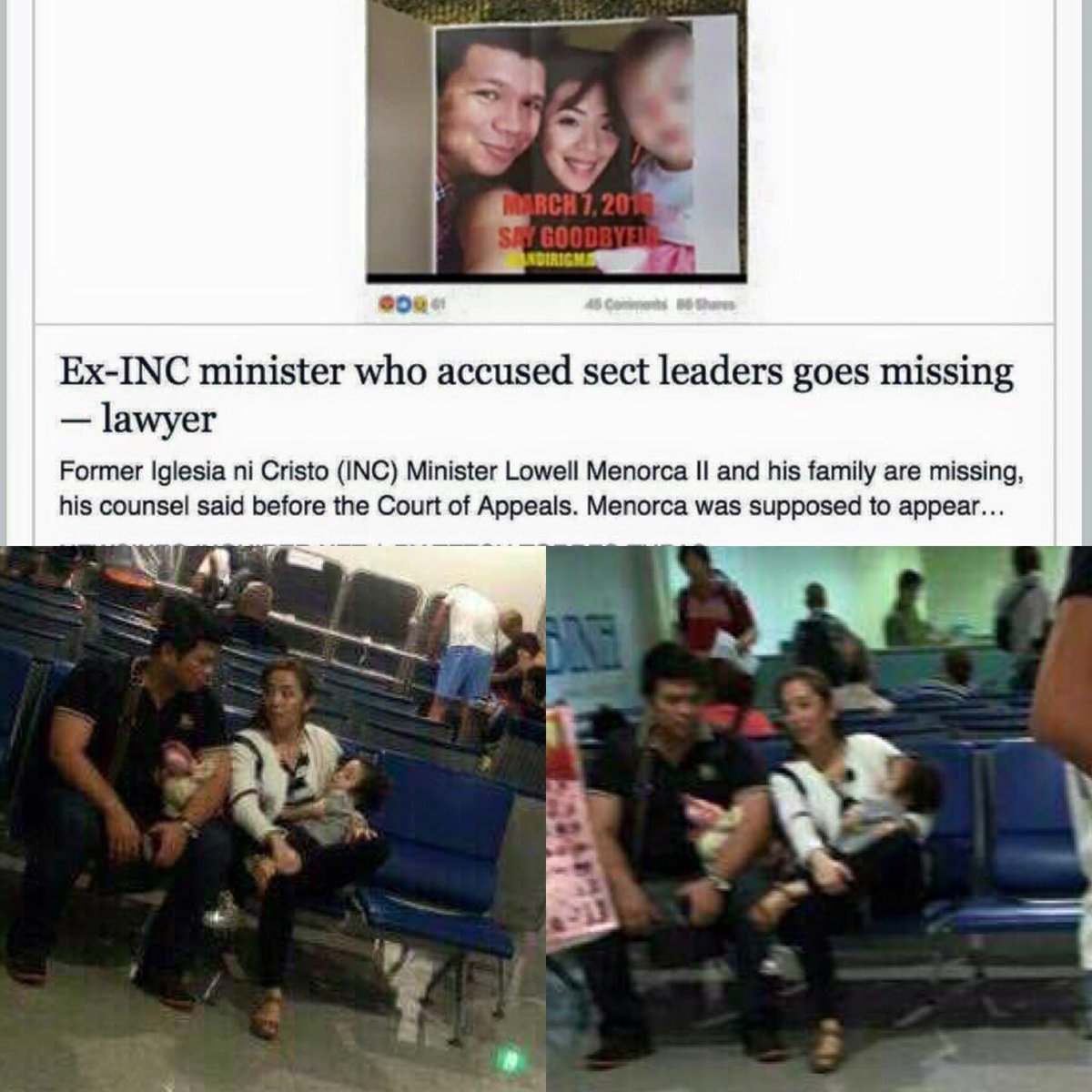 cecilia_1018's tweet photo. Dapat kasuhan Ang abogado Ni Menorca dahil tinutulungan nyang makatakas mktakas ito! Liar pa! #LowelMenorKANOR https://t.co/9T9X5qqO8P