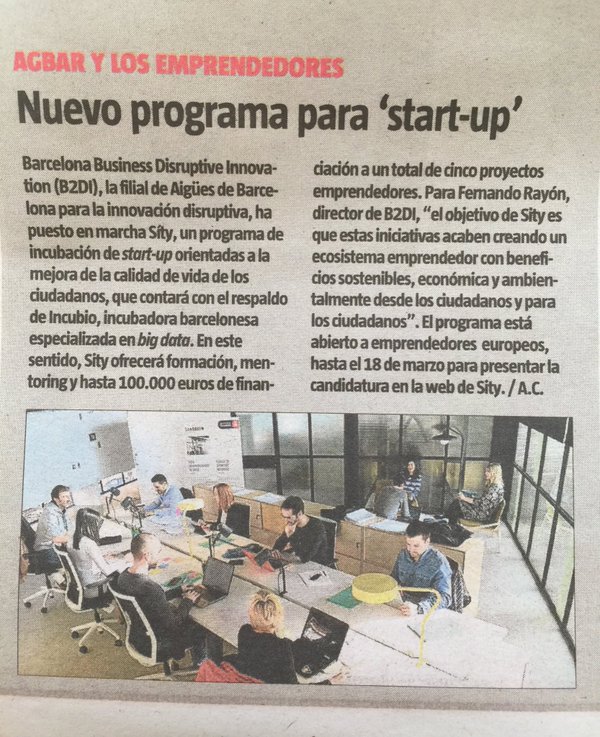 In case you missed it this weekend, we were featured in <a href="/LaVanguardia/">La Vanguardia</a> talking about our #acceleration program!