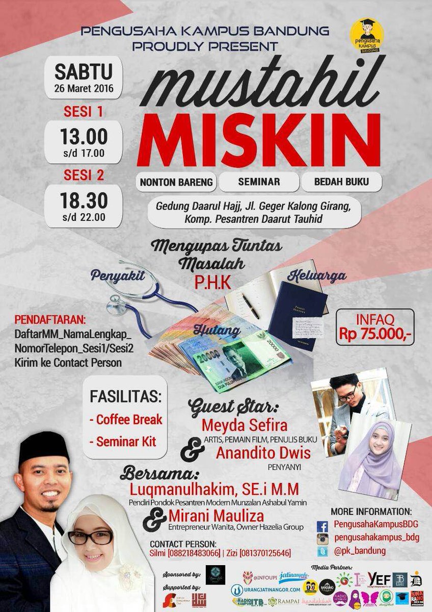 Pengusaha Kampus Bandung, mempersembahkan: Mustahil Miskin! Kumpas Tuntas Masalah P.H.K - info > @pengusahakampus