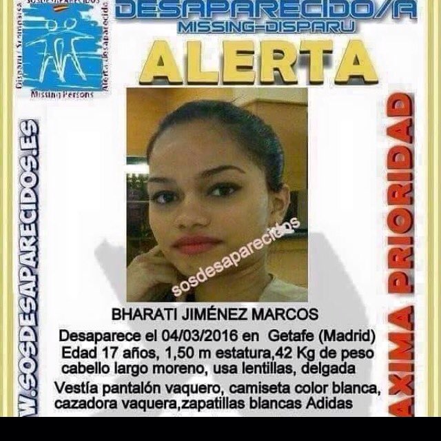 TammyZurda's tweet photo. Seguimos sin saber nada,por favor cualquier pista es importante, 640 20 47 78,653 81 59 86 o directamente al 091 https://t.co/YkehZbiNG2