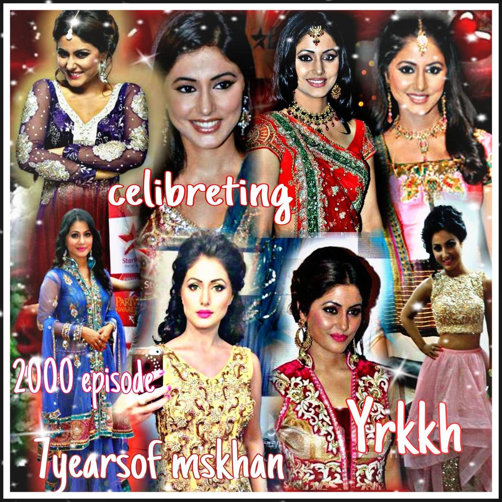 HeenaHk199's tweet photo. @eyehinakhan big congratulation for completing 🍫🍫🎂🎂🎂
#2000episode of yrkkh 
#7 years of akshara 👸👸
#yrkkhrock ✌✌😘😘❤ https://t.co/YamrfZ2TlM