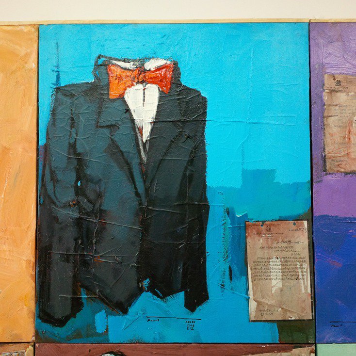 neonautiker's tweet photo. Cities, Colors and History criss-crossed on the wall #Exhibition #AddisCalling at #AddisFineArt Gallery ( -26 March) https://t.co/08aF8aao4P