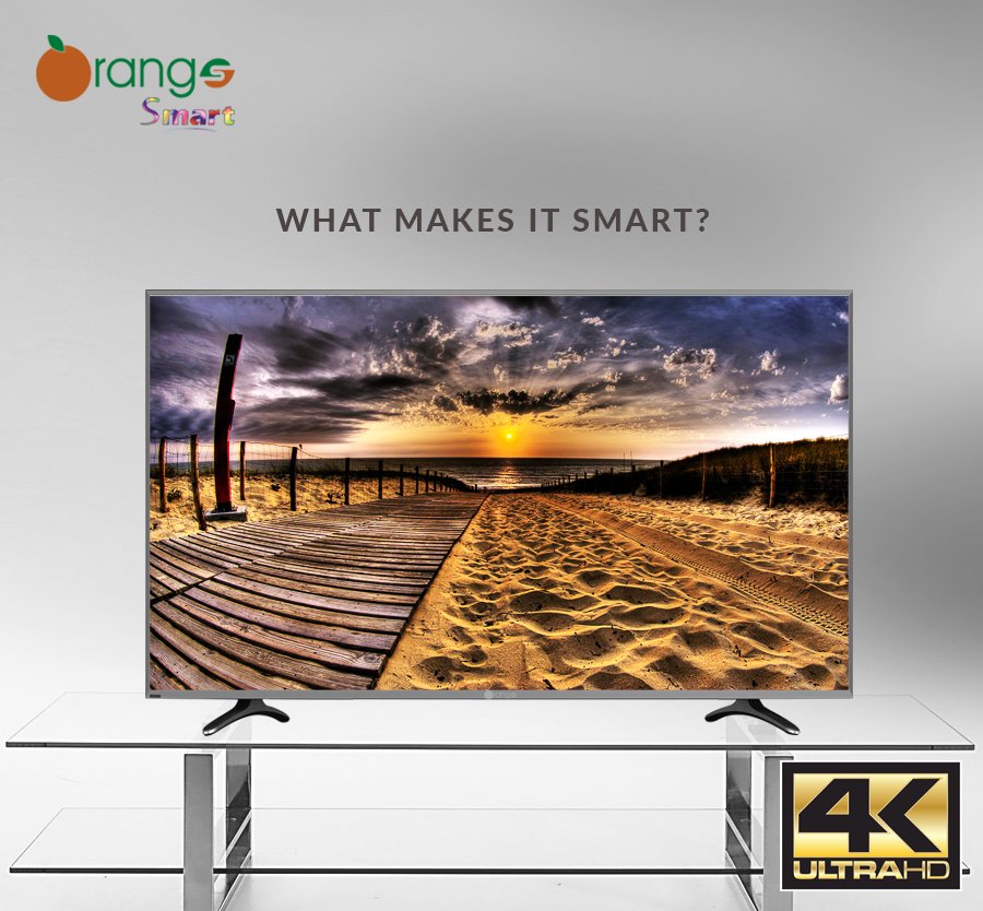 OrangeLEDTVs's tweet photo. What makes Orange Smart TV so Smart? Backed up with 4KUHD Technology , It delivers 4 times as much detail as 1080p. https://t.co/cf63LNw62j