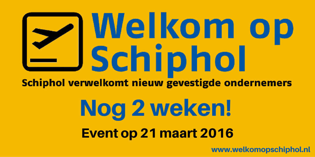 Nog 2 weken en dan ontvangen Gastheer PKFWallast en partners ondernemers op Schiphol. Komt u ook?
