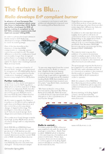 Article by Brett Hale - Residential Product Manager
Oil Installer Magazine, Spring 2016
issuu.com/oilinstaller/d…