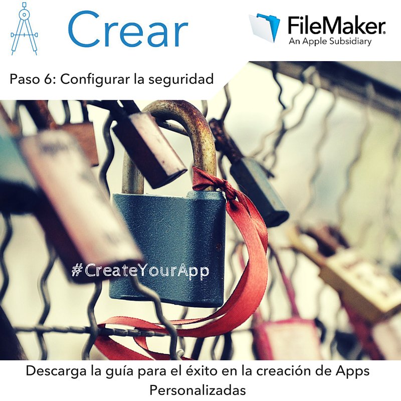 es_claris's tweet photo. 6º paso: Configurar la seguridad ►https://t.co/PUCwG3rQ4z #CreateYourApp #DIY #Business #Apps #FileMaker https://t.co/b8vlDhOLFf