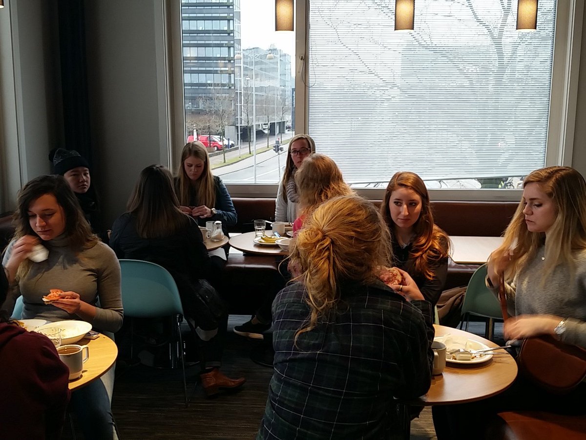 CofCfyeabroad's tweet photo. Amazing breakfast @CphHostel before our walking tour of the city. #fyecph #cougsncope https://t.co/4erHcQyrl7