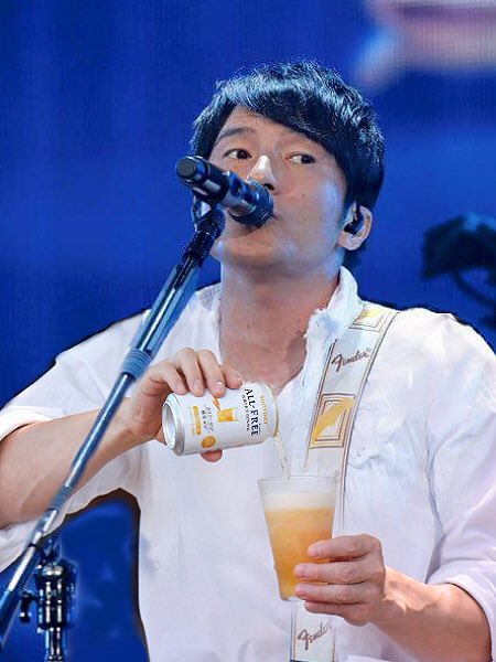 桜井和寿着 リノー シャツ 美品 白シャツここにも。 また悪ふざけ。 明日3/