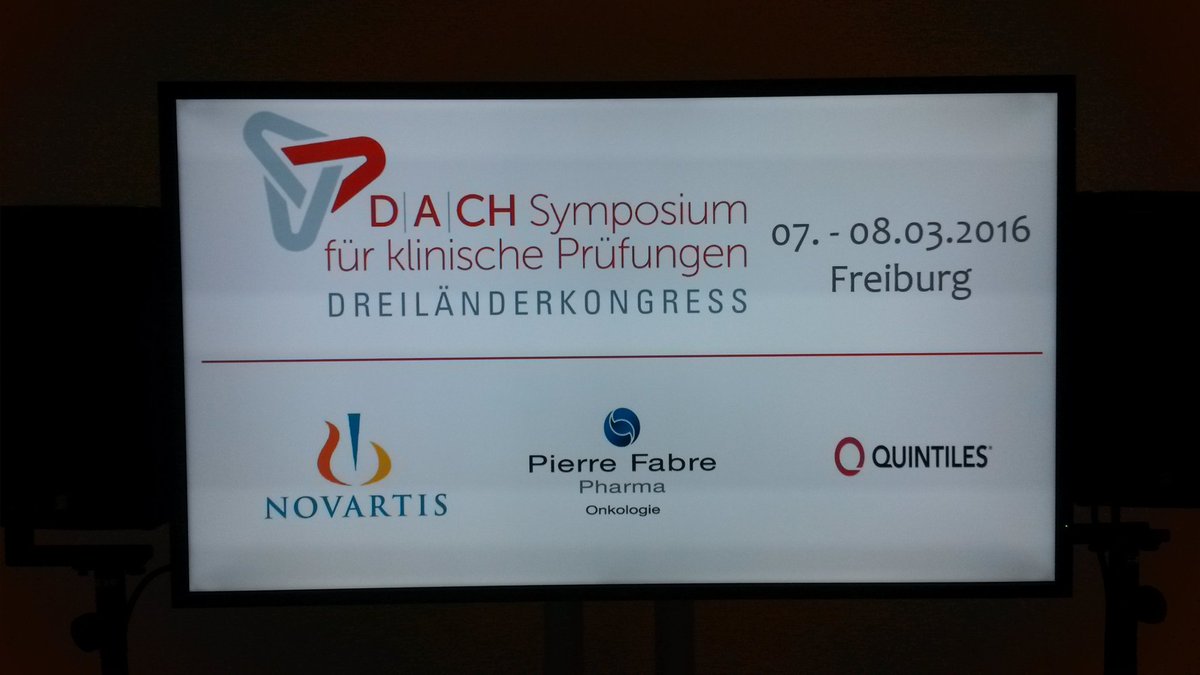 JZeschky's tweet photo. Tag 1 #dachsymposium #freiburg #quintiles https://t.co/5pqIg6eHiv