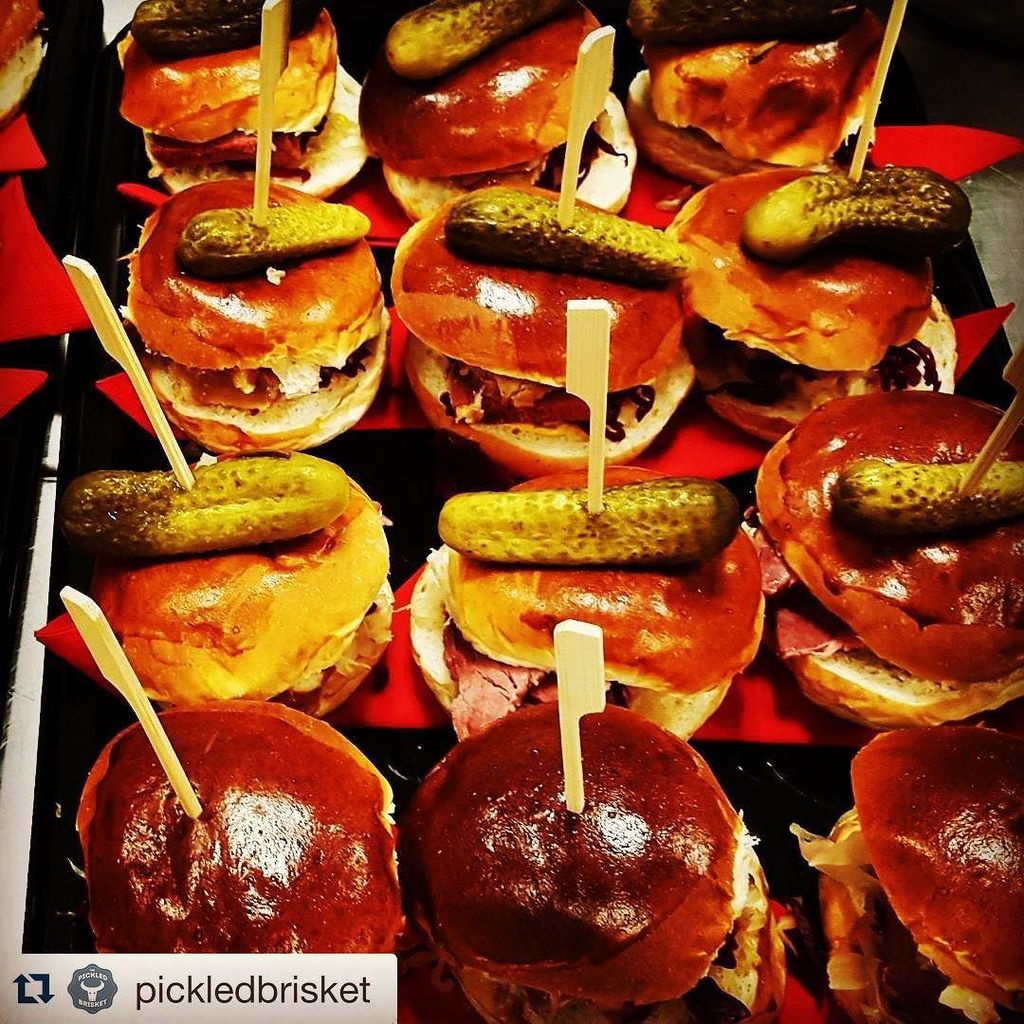 Bristol_Eats's tweet photo. Pic by @pickledbrisket of their #saltbeef #sliders made for @ovoenergypics #gherkin #brioc… https://t.co/o40yXqIKTQ https://t.co/eCIQeeLN7C