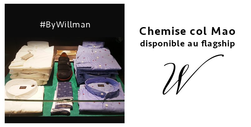 ByWillman's tweet photo. Chemises col mao disponible au flagship ;) https://t.co/TYghMHYlLH