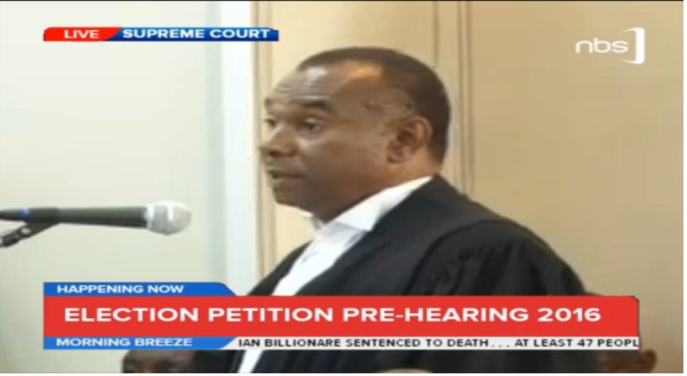 Fireliglntfi's tweet photo. Mbabazi's lead counsel Muhammed Mbabazi says the law provides for an amendment to the petition. #MbabaziPetition https://t.co/4ohzfhLp2v