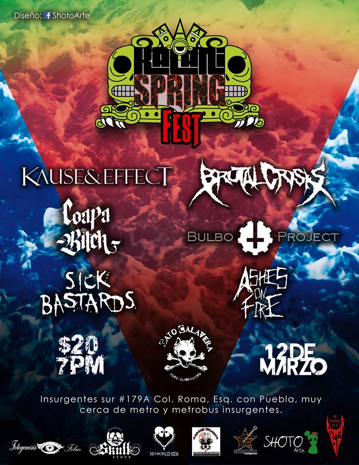MandoKalani's tweet photo. #KalaniSpringFest2016 en @GatoCalavera con @Kause_Effect, @ErickFarjeat, @BRUTALCRISIS, @COAPABITCH, @AshesOnFire_mx https://t.co/YdhEDqA03Y