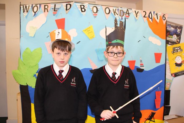 Thank you to #eccoenglish and all the students who made #worldbookday special. Great book hats boys!