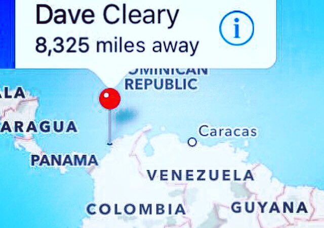 imdavecleary's tweet photo. I'm a long way from home😳 leaving Colombia 🇨🇴✈️ #wanderlust #destinationdave #morningswithdave @Radio2UAE https://t.co/sXxD3wFjQE
