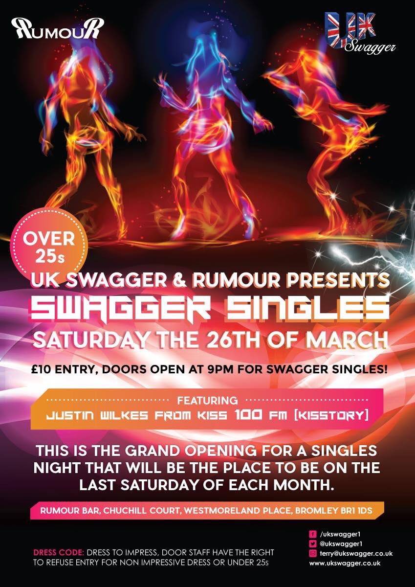 ukswagger1's tweet photo. Get involved, new singles night coming to Bromley https://t.co/qZxFGZw5F1