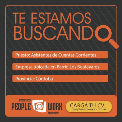 ¡ATENCIÓN! ¿Ya viste esta #oportunidad? Si estás interesado, ingresá a bit.ly/1LaadF6  y postulate!