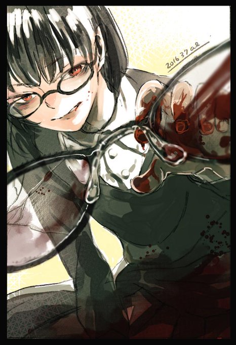 血飛沫のtwitterイラスト検索結果