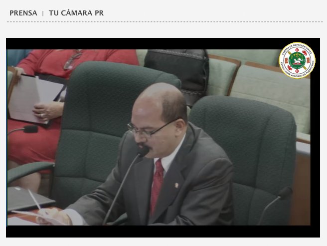 CamaraConPR's tweet photo. El Dir. Ejec. de la Autoridad para el Financiamiento de la Vivienda, José Rivera, da lectura de su ponencia #PC2812 https://t.co/sXCTmFfH29