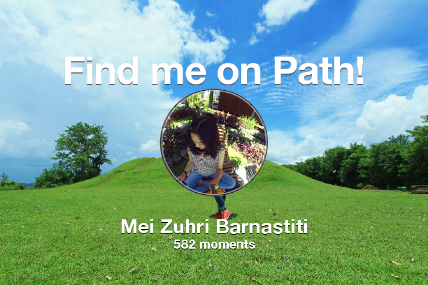 Meiajeng's tweet photo. I've shared 582 memories with my friends on #Path - see them now at https://t.co/UJH4uEbaLA! #thepersonalnetwork https://t.co/RJzfqAr5Ge