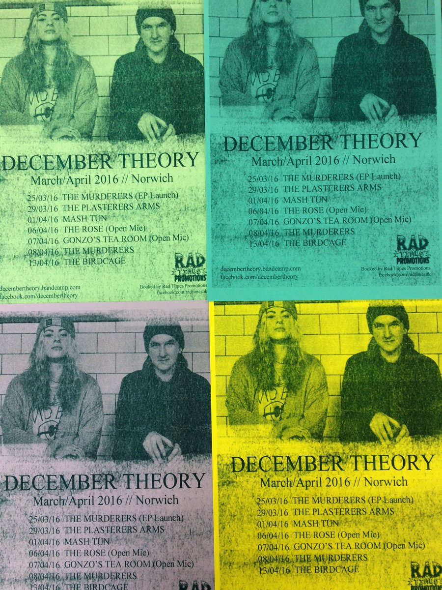 Caitlin Akers (@caitlin_akers) on Twitter photo <a href="/PrintToThePeeps/">Print to the People</a> look what we just printed on our Risograph! Norwich band <a href="/DecemberTheory/">December Theory</a> 's gig tour poster! 🙌 <a href="/PrintToThePeeps/">Print to the People</a> look what we just printed on our Risograph! Norwich band <a href="/DecemberTheory/">December Theory</a> 's gig tour poster! 🙌