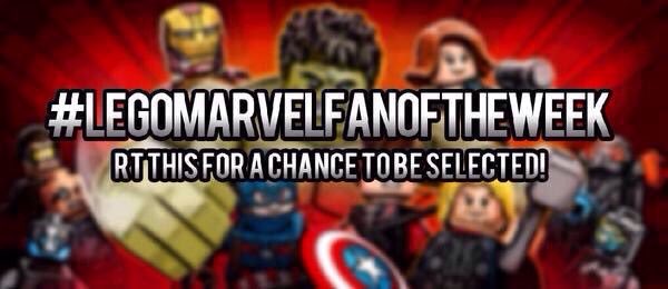 LEGOMarvelFans's tweet photo. It's time to choose our new #LEGOMarvelFanOfTheWeek! RT this tweet for a chance to be selected! Winner tomorrow! https://t.co/hetVa3vfRa
