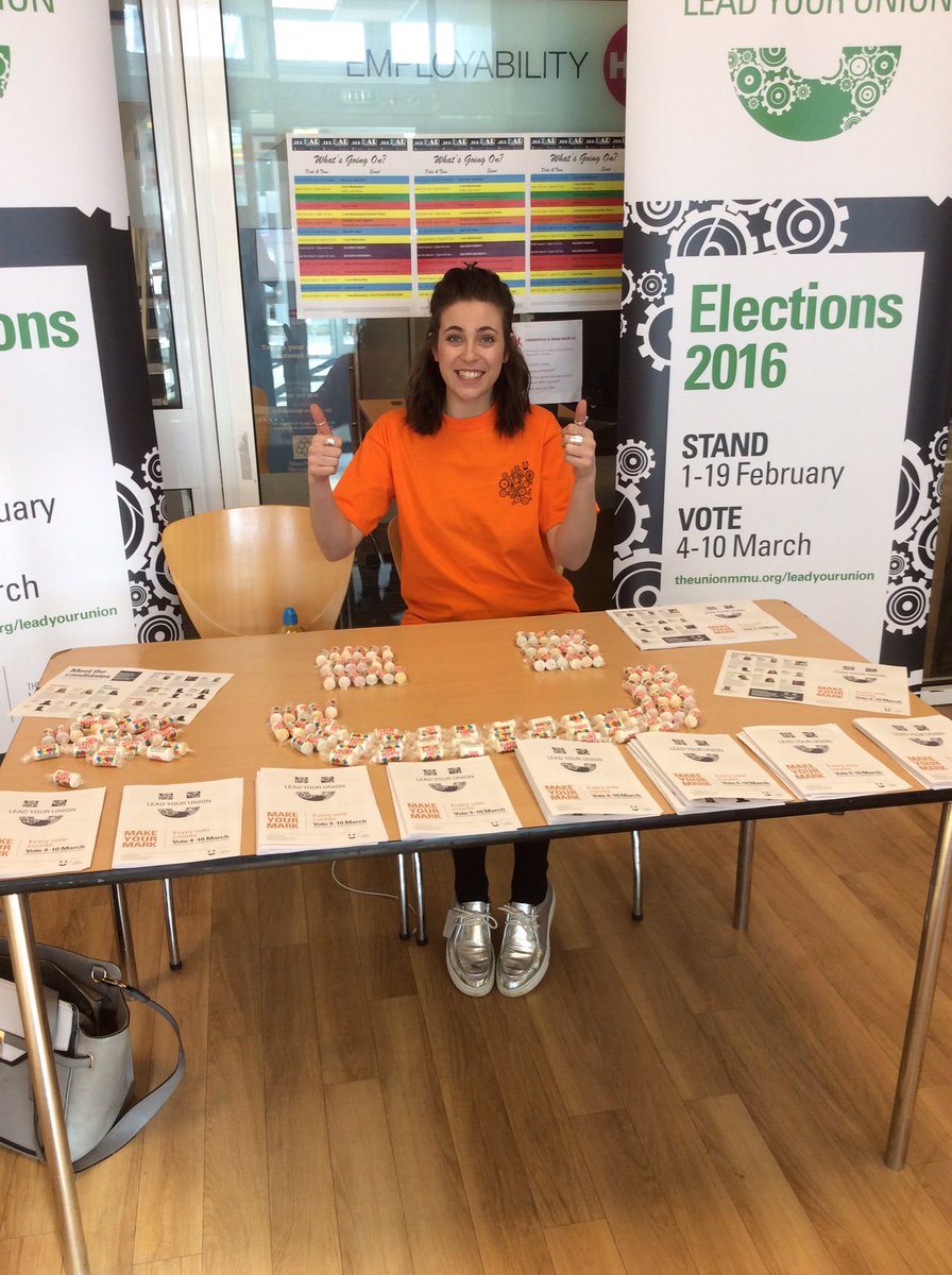 <a href="/ShelleySmith27/">Shelley Smith</a> VOTE TODAY and grab some of our smile <a href="/TheUnionMMU/">The Union, Manchester Metropolitan University</a>