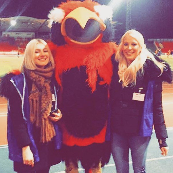 bpixxxx's tweet photo. Had a blast covering the #Northumbria #StanCalvert16 football match on social! Even got a pic with Polly! #TNARMY ⚽️ https://t.co/HnptGttTTm