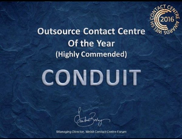 conduitcardiff's tweet photo. Well done to everyone involved at achieving this award! #ConduitGlobal #CelebrateSuccess #WCCFAwards https://t.co/oIpfE4g6nz