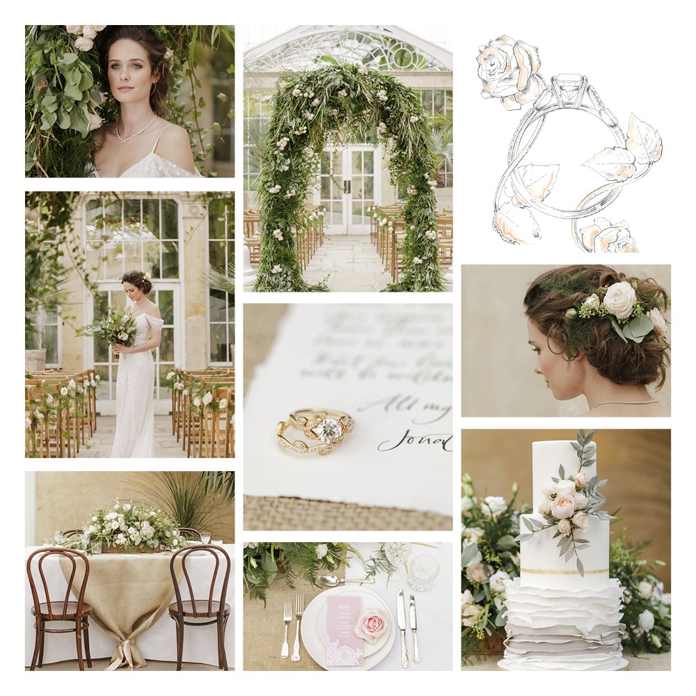 DeBeers's tweet photo. Honouring nature's most elegant bloom #AdonisRose #EngagementRing #Wedding https://t.co/jYUKcWs229