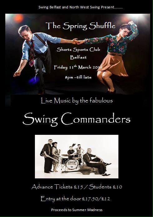 swingbelfast's tweet photo. This Fri - first time in Belfast! Live music and dancing from The Swing Commanders! https://t.co/qeP9VMouzC https://t.co/pNehZBTq41