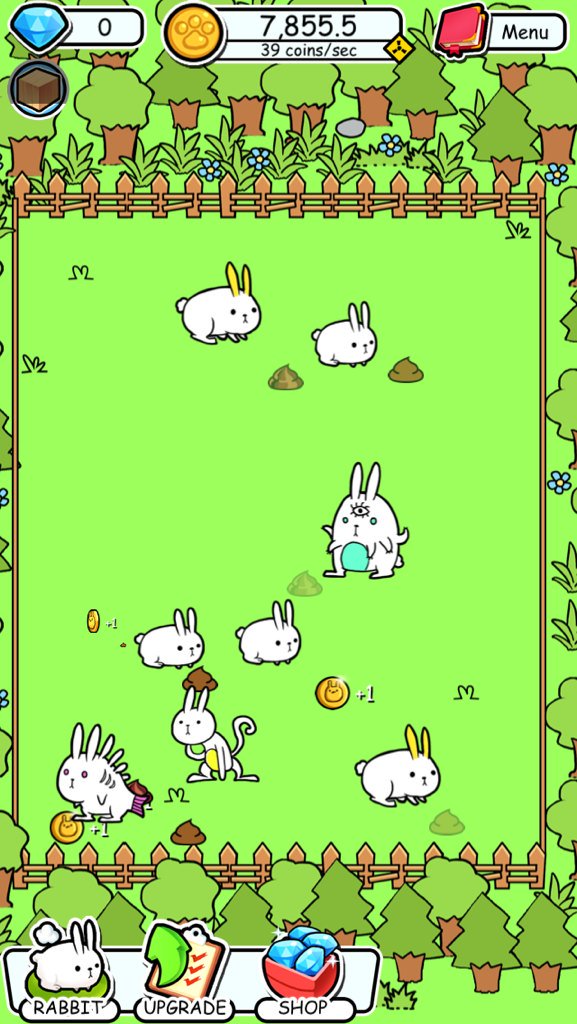 Sanxithe's tweet photo. Omg love this new game 
#rabbitevolution https://t.co/EPglVPu5rS