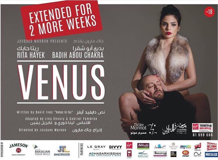 NRJLebanon's tweet photo. #NRJEventUpdates
#VENUS is back for a limited run at Theatre Monnot! Tickets on sale at all Ticketing BoxOffices https://t.co/cWmi0uZepC