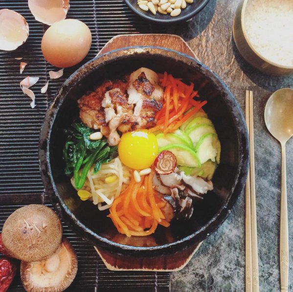 Behind the scenes at our #bibimbap #recipe shoot at Myung Ga #Korean Restaurant. #foodporn