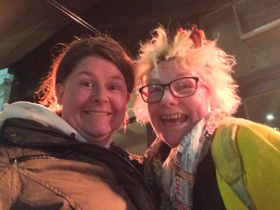 sparkycaro's tweet photo. Good times were had ending day with fab women #PaulaGarfield #ElspethMorrison here I am with #EJRaymond https://t.co/F9y3LMwCN2