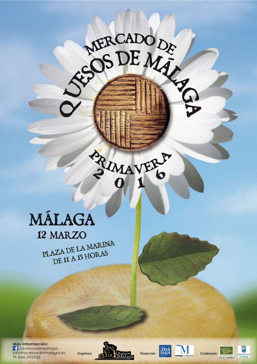 LLega la primavera quesera,  #MercadosdeQuesos el primero este sábado en Plaza de La Marina #Málaga