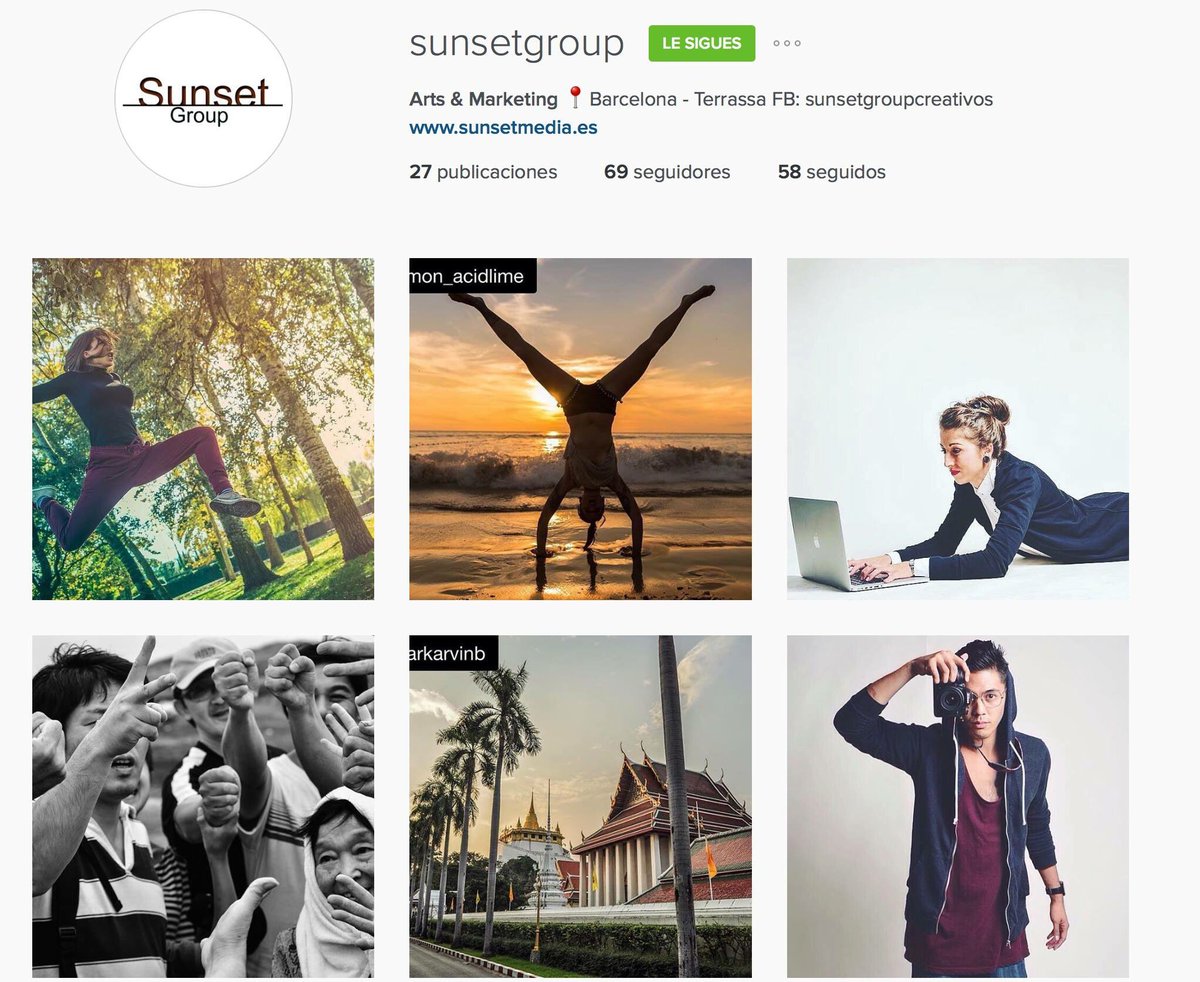 Siguenos en instagram #audiovisuales #CommunityManager #marketing #branding #fotografia #barcelona