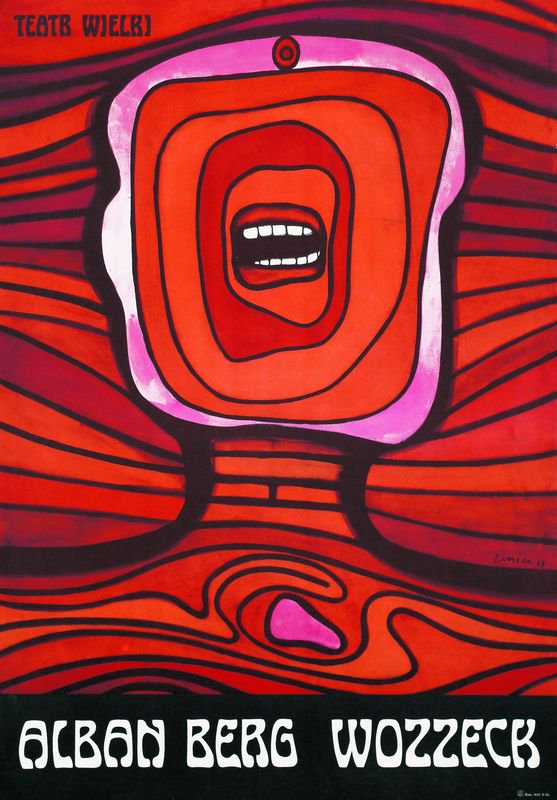 PosterMuseum_W's tweet photo. Poster of the Day - Jan Lenica's Wozzeck (Gold Medal at the 1st International Poster Biennale in Warsaw, 1966) https://t.co/BpjMYXt8dM