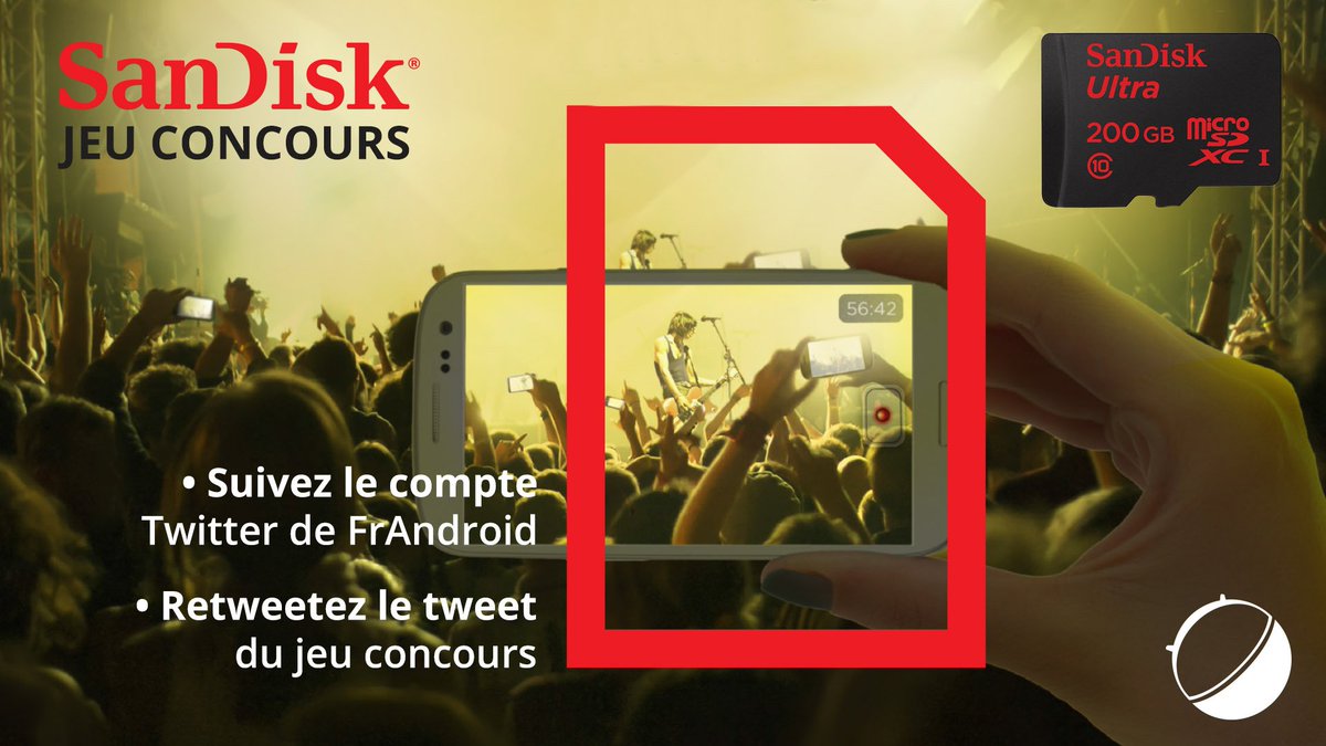 Frandroid (@frandroid) on Twitter photo 💾 #CONCOURS | #RT + #FOLLOW 🎉
Avec <a href="/SSDSanDisk/">SSDSanDisk</a> on fait gagner 3 cartes microSD de 200 Go ! buff.ly/24LAGiD 💾 #CONCOURS | #RT + #FOLLOW 🎉
Avec <a href="/SSDSanDisk/">SSDSanDisk</a> on fait gagner 3 cartes microSD de 200 Go ! buff.ly/24LAGiD